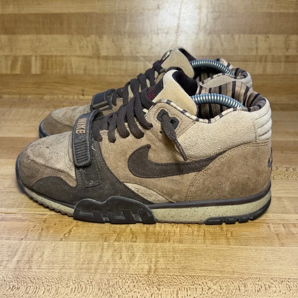 Nike Air Trainer 1 Shima Shima Brown Suede 307446-221 Mens Size 7